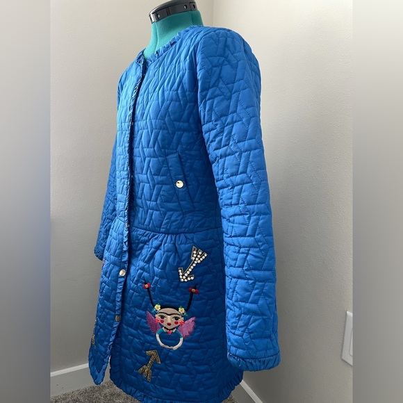 2wins electric blue quilted coat - Picture 3 of 9